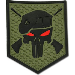 Σήμα Commando Punisher Καουτσούκ Survivors - Χακί