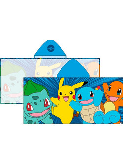 Pokemon microfibre poncho towel