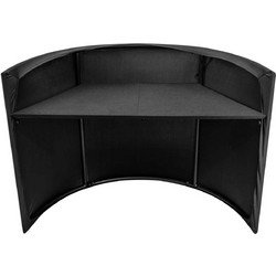 OMNITRONIC Curved Mobile Event Stand with Screen for Mobile Applications - OMNITRONIC