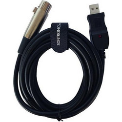 SONTRONICS 3 PIN FEMALE XLR TO USB-A CABLE 3m - SONTRONICS