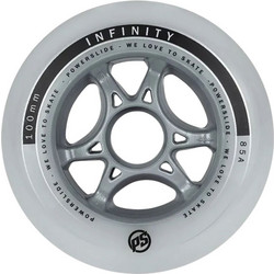 POWERSLIDE 100/85A Infinity Ροδάκι - Γκρι/Λευκό (4αδα)