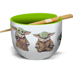 Star Wars: The Mandalorian Ramen Bowl with Chopsticks Grogu