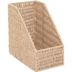Θήκη γραφείου τεχν.RAFFIA φυσικό 15,5x26x27cm