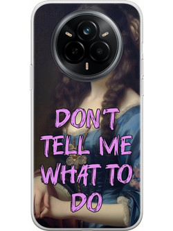 Θήκη Vintage Lady - Dont Tell Me What To Do Realme 14 Pro 5G Flexible TPU (Διάφανη Σιλικόνη)