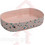 Isvea Infinity Counter-Top Terrazzo Επικαθήμενος Νιπτήρας Μπάνιου Οβάλ Πορσελάνης 55x36cm Ροζ 10NF65055-2S-TRZ