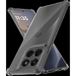 Techsuit Shockproof Clear Silicone Θήκη Smoke Black (Motorola Edge 70 Fusion)