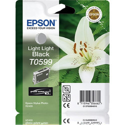 Epson T0599 Light Light Black Μελάνι Εκτυπωτή Inkjet C13T059940