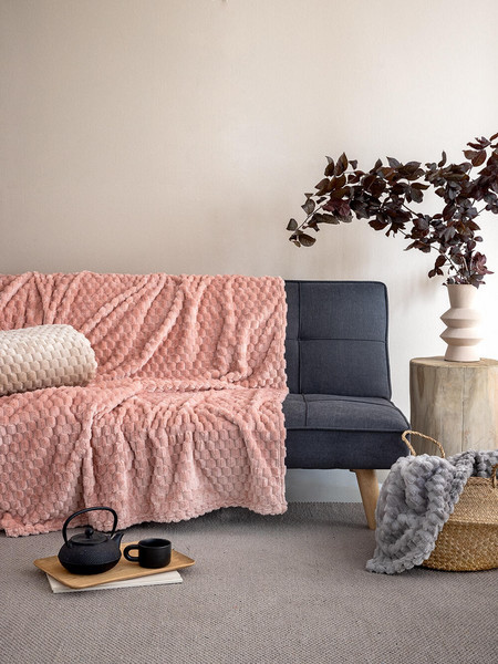 Palamaiki Κουβέρτα Fleece 220x240 ASTER ROSE Ροζ