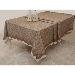 Anna Riska Σετ 4 Τεμ Σουπλά Δαντέλα 32x45 2330 Beige