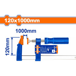 Wadfow WCP2125 Σφιγκτήρας Τύπου F 120x1000mm