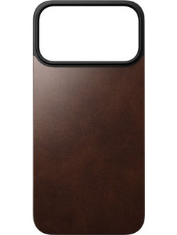 Nomad Magn. Leather Back MagSafe iPhone 17 Pro Max Rustic Brown H