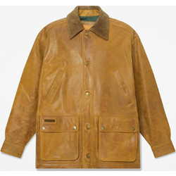 Timberland Wenham Leather Field Coat Ανδρικό Μπουφάν Δερμάτινο Μπεζ