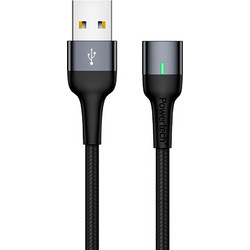 POWERTECH καλώδιο USB PT-757, μαγνητικό, 480Mbps, 1m, μαύρο