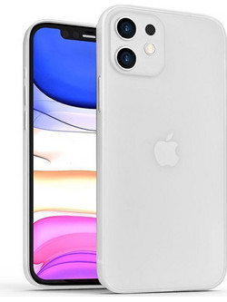 WiWU iPhone 12 Slim Skin Nano Case Clear White