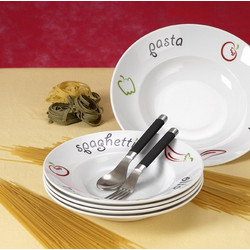 Σερβίτσιο Pasta Σετ 7τμχ Πορσελάνης CRYSPO TRIO 49.100.357 B - CRYSPO TRIO - 49.100.357 B