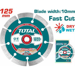 TOTAL Διαμαντόδισκος Universal 125x22.2mm TAC2111253