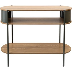 ΜΕΤΑΛΛΙΚΗ ΚΟΝΣΟΛΑ ΧΑΚΙ ΜΕ MDF PB 100X39X76EK