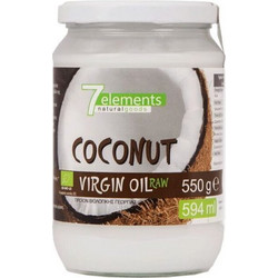 Λάδι Καρύδας Παρθένο Ψυχρής Έκθλιψης 7Elements 550g/594ml ΒΙΟ