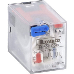 Ρελέ Τύπου Βάσης 14-Πόλων Σειράς HR60 4 C/O 5A 250VAC/30VDC Τάση Πηνίου 48VDC