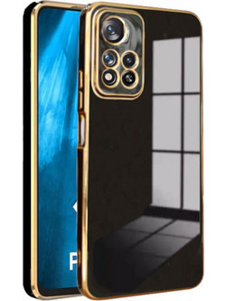 Bodycell Gold Plated Silicon Θήκη Κινητού Black (Xiaomi Note 11 Pro Plus 5G)