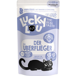 Lucky Lou LifeStage Adult Sterilised with Poultry, Asparagus & Chicory 125gr