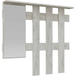Κρεμάστρα Reno με Καθρέπτη Λευκό 100x10x90cm