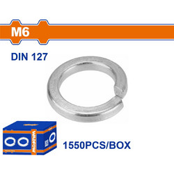 WADFOW Γκρόβερ γαλβανιζέ DIN127 6mm 1550 τεμάχια (WVWA511)