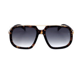 David Beckham DB7101/S 2IK Ανδρικά Γυαλιά Ηλίου Aviator Κοκάλινα Μαύρα με Μαύρο Degradee Φακό