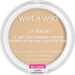 Wet n Wild Bare Focus Clarifying Finishing Light Medium Pressed Powder 6gr