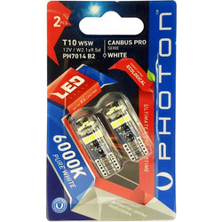 Photon Λάμπες Led Αυτοκινήτου Canbus T10 W5W Pure White 12V 6000K σετ 2τμχ PH7014B2