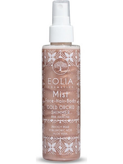 Eolia Cosmetics Shimmering Pink Diamond Gold Orchid Face Hair & Body Mist 150ml