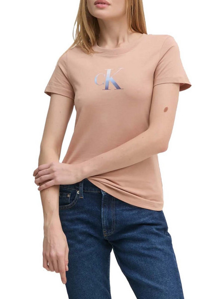 CALVIN KLEIN J20J224982 TGW Σομόν T-Shirt Gradien ck slim tee