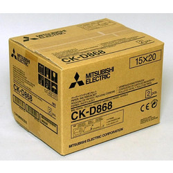 Mitsubishi Electric CK-D868 Γνήσια Μελανοταινία & Χαρτί για CP-D90DW-P/CP-D80DW 2τμχ 485085