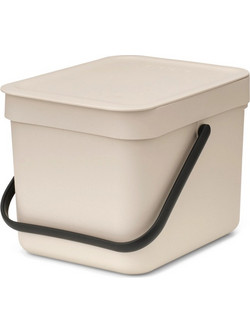 Brabantia Sort&go Κάδος Απορριμμάτων Πλαστικός Μπεζ 6lt 251702