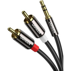 Καλώδιο Ήχου 3.5mm σε 2xRCA M/M UGREEN AV116 10749 1m Μαύρο