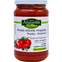 Αλμωπία Θυμάρι & Βασιλικός Σάλτσα Τομάτας με Βασιλικό 360gr