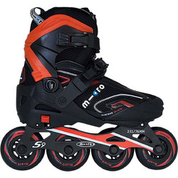 Micro S9 Inline Αυξομειούμενα Rollers Παιδικά Μαύρα Κόκκινα