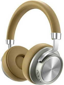 Lenovo HD-800 Ασύρματα Bluetooth Ακουστικά Over Ear Καφέ