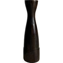 Κηροπήγιο ξύλινο μαύρο O 8,5 x 30 cm