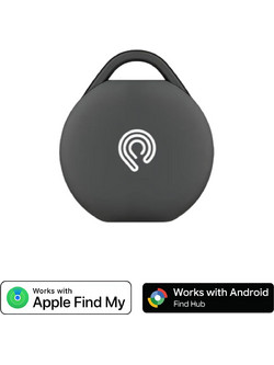 Hyperloq NeoTag Dual Anti-Lost Tracker Apple Find My / Google Find My Device Black 1 Pack