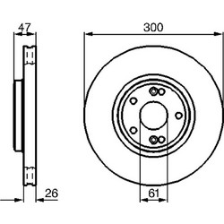 Bosch Δισκόπλακα - 0 986 479 B47