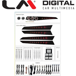 LM DIGITAL LM CW204-V1 Ατμοσφαιρικός, Εσωτερικός Φωτισμός Για Mercedes C Class (W204) 2010