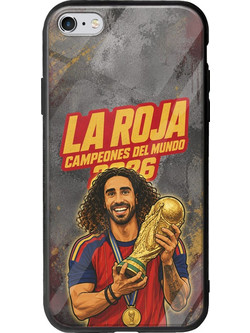Θήκη La Roja Campeones del Mundo - Marc Cucurella iPhone 6 Plus / iPhone 6s Plus Groove TPU (Tempered Glass και TPU)