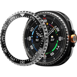Spigen ACS11617 Δυναμικό Πλαίσιο Στήριξης για Samsung Galaxy Watch Ultra 2, Ανοξείδωτο Ατσάλι, Μαύρο