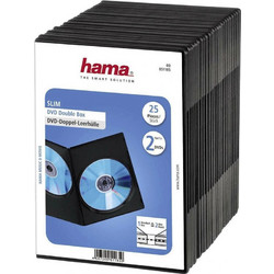 HAMA DVD Box για 2 Δίσκους Μαύρο 25τμχ 51185
