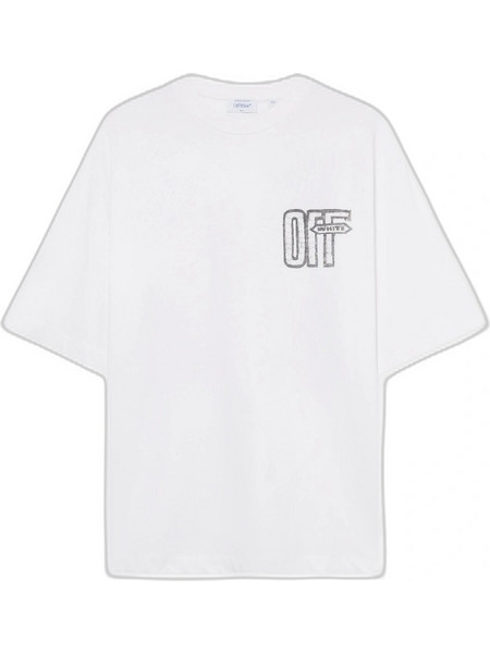 OFF WHITE MOTION ARROW SKATE S/S T-SHIRT ΜΠΛΟΥΖΑ 44MAA120F26J00Y100-WHITE