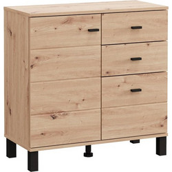 ΚΟΜΟΤΑ-ΜΠΟΥΦΕΣ ALMOND 77 2K3F1V ARTISAN OAK ΧΡΩΜΑ 77x35x78εκ