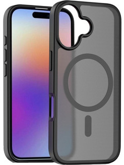 Θήκη Κινητού - Phone Case για Apple iPhone 16 Plus 6.7" Ημιδιάφανη Ματ Φιμέ Μαύρη MagSafe Υβριδική TPU/PC Shockproof Anti-Scratch Αντιολισθητική Ανθεκτική με Προστασία Κάμερας (Κωδ.1-CASE0079 )