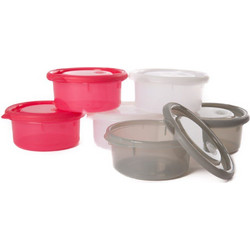 Bo Jungle Δοχεία Αποθήκευσης Τροφής Pink 6x300ml