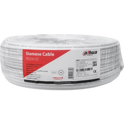 CABLE RG59 COAX+PWR 100M WHITE/PFM941I-RG59N/21-100-W DAHUA